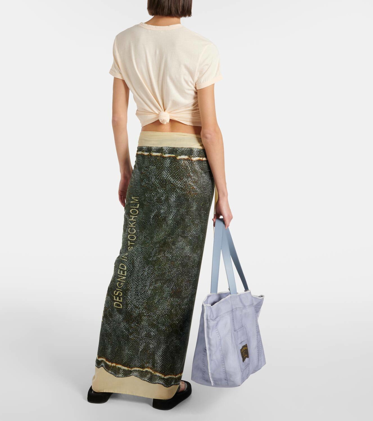 Acne Studios Logo cotton scarf