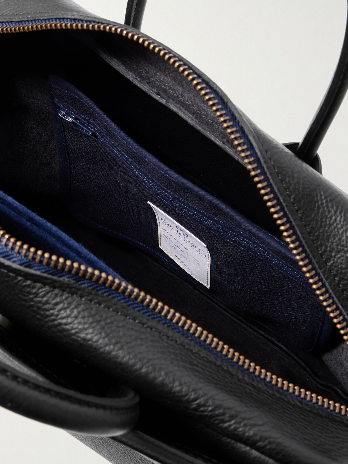 Bleu de Chauffe - Business Zeppo Full-Grain Leather Briefcase - Black