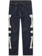 KAPITAL - Okagilly Straight-Leg Appliquéd Jeans - Blue