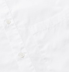 Barena - Oversized Grandad-Collar Cotton-Poplin Half-Placket Shirt - White