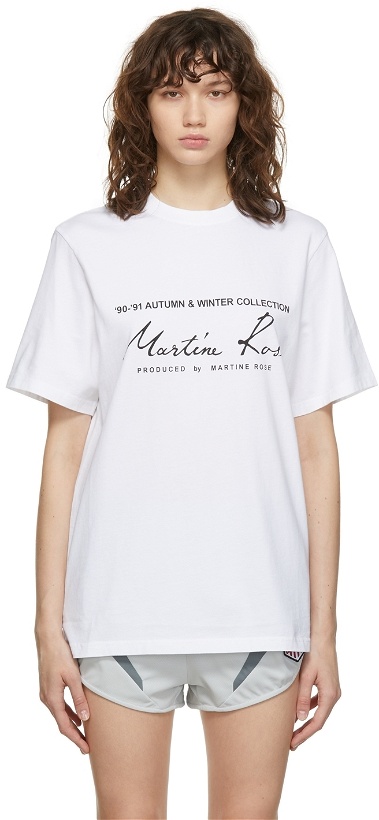Photo: Martine Rose White Classic Logo T-Shirt