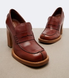 Dries Van Noten Leather loafer pumps