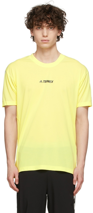 Photo: adidas Originals Yellow Terrex Parley Agravic T-Shirt