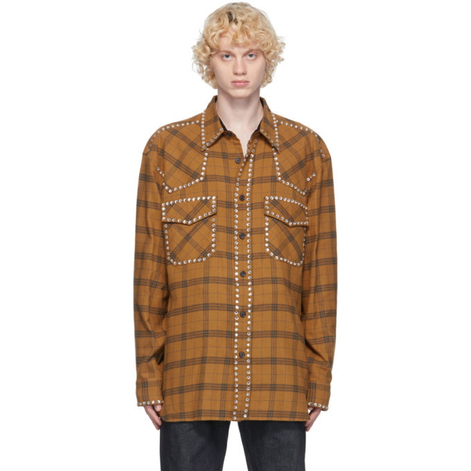 Photo: Dries Van Noten Tan Flannel Shirt