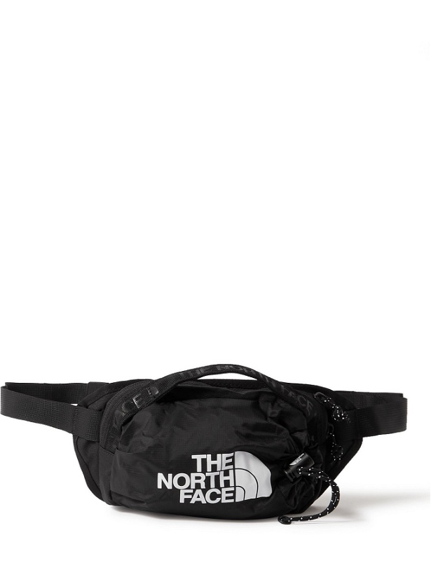 Photo: THE NORTH FACE - Bozer III Logo-Print DWR-Coated Recycled Shell and CORDURA Nylon-Ripstop Belt Bag - Black