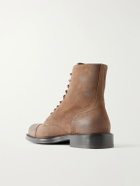 Brunello Cucinelli - Suede Derby Boots - Brown