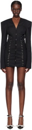 MACH & MACH Black Corset Minidress