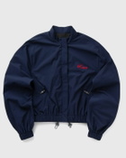 ROTATE Birger Christensen Crispy Woven Jacket Blue Womens Windbreaker