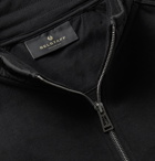 BELSTAFF - Jaxon Quilted Shell-Panelled Loopback Cotton-Jersey Half-Zip Sweatshirt - Black