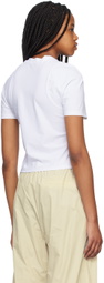 AMOMENTO White Slim-Fit T-Shirt
