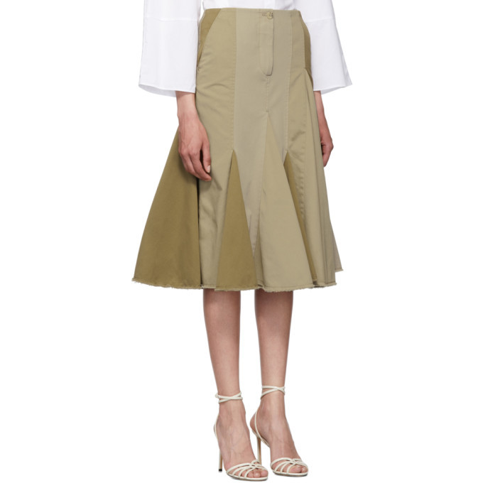 Lanvin Beige Pleated Skirt Lanvin