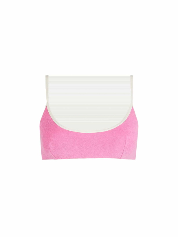 Photo: MC2 Saint Barth Woman Terry Bralette Beach Top Judy With Piping