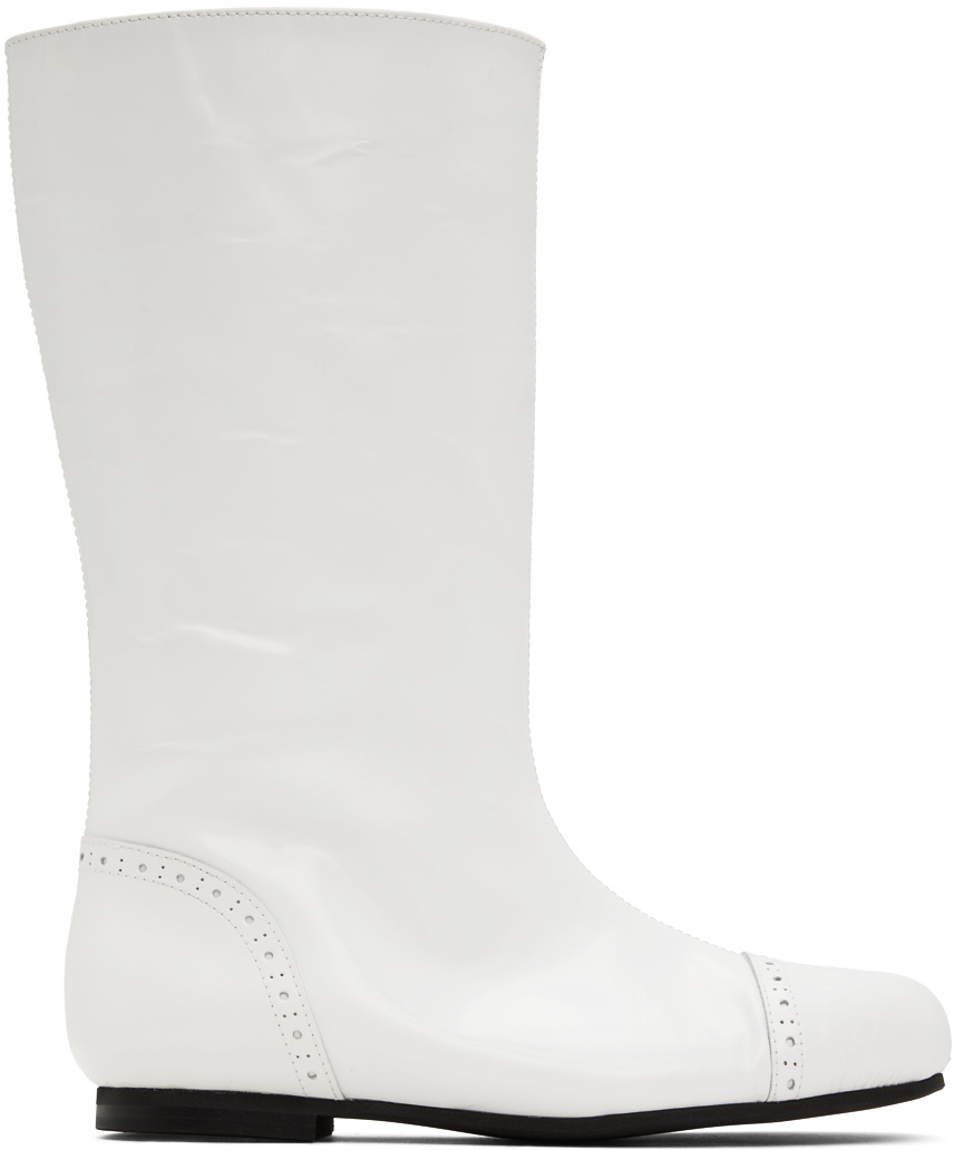 Photo: Comme des Garçons White Glass Boots