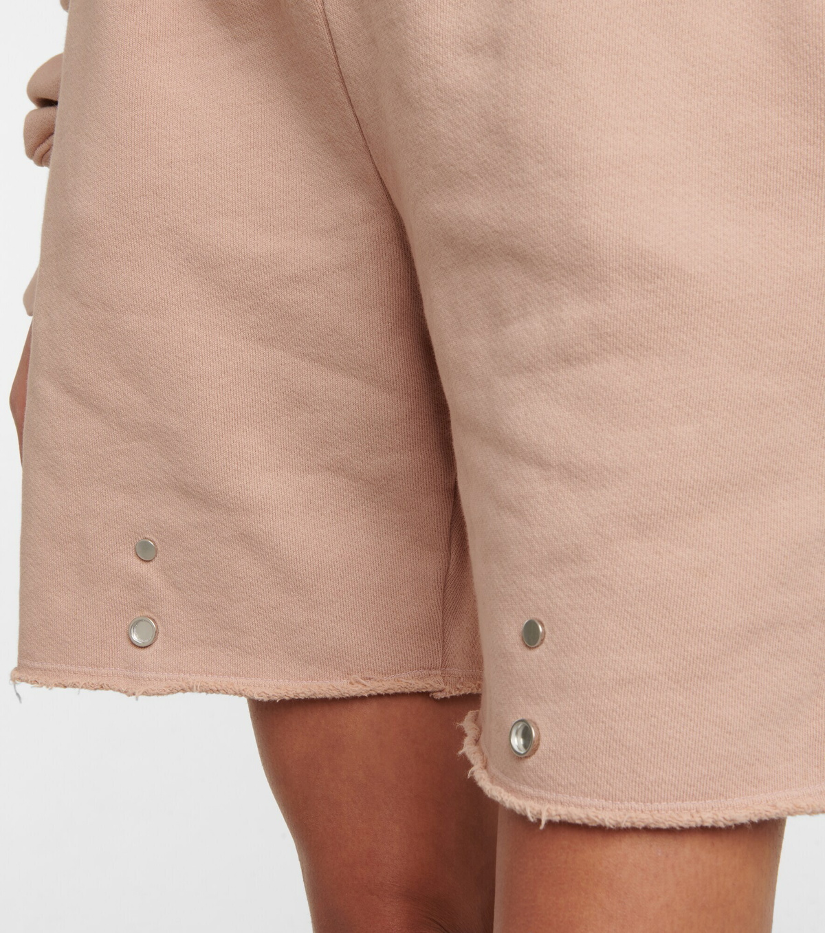 Les Tien - Snap Front cotton shorts