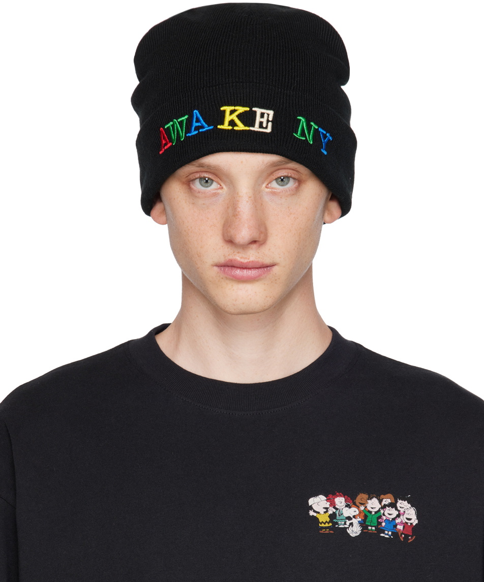 Awake NY Black Peanuts Beanie Awake NY