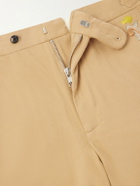 BODE - Straight-Leg Cotton Feather Runner Trousers - Neutrals