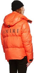 AMIRI Orange Down Puffer Jacket