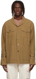 Greg Lauren Tan Cotton Shirt