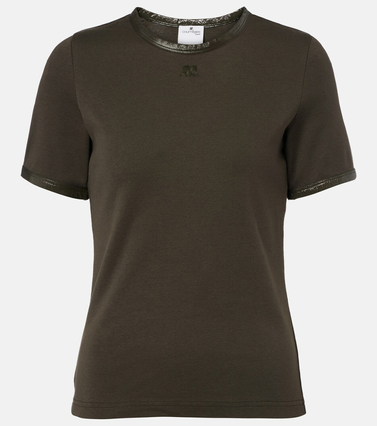 Courrèges Logo cotton-blend T-shirt