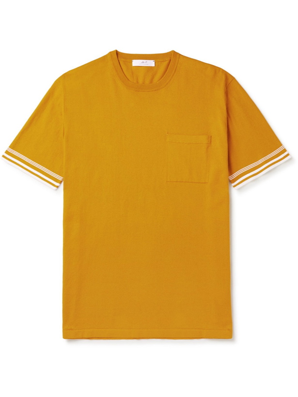 Photo: MR P. - Knitted Cotton T-Shirt - Yellow