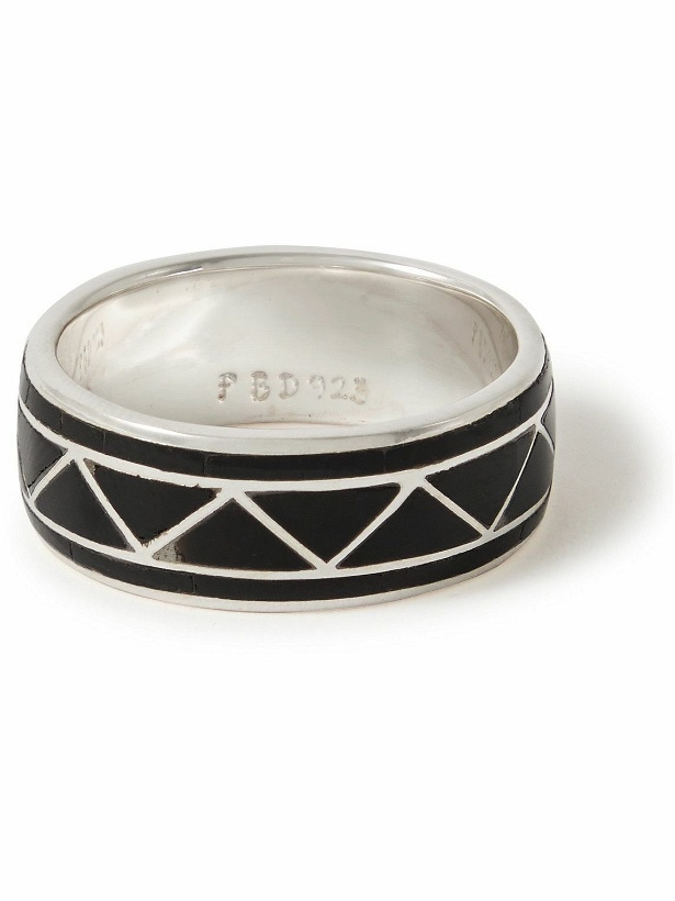 Photo: Peyote Bird - Brant Silver and Onyx Ring - Silver
