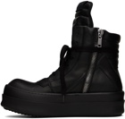 Rick Owens Black Mega Bumper Geobasket Sneakers