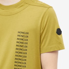 Moncler Men's Repeat Logo T-Shirt in Olive