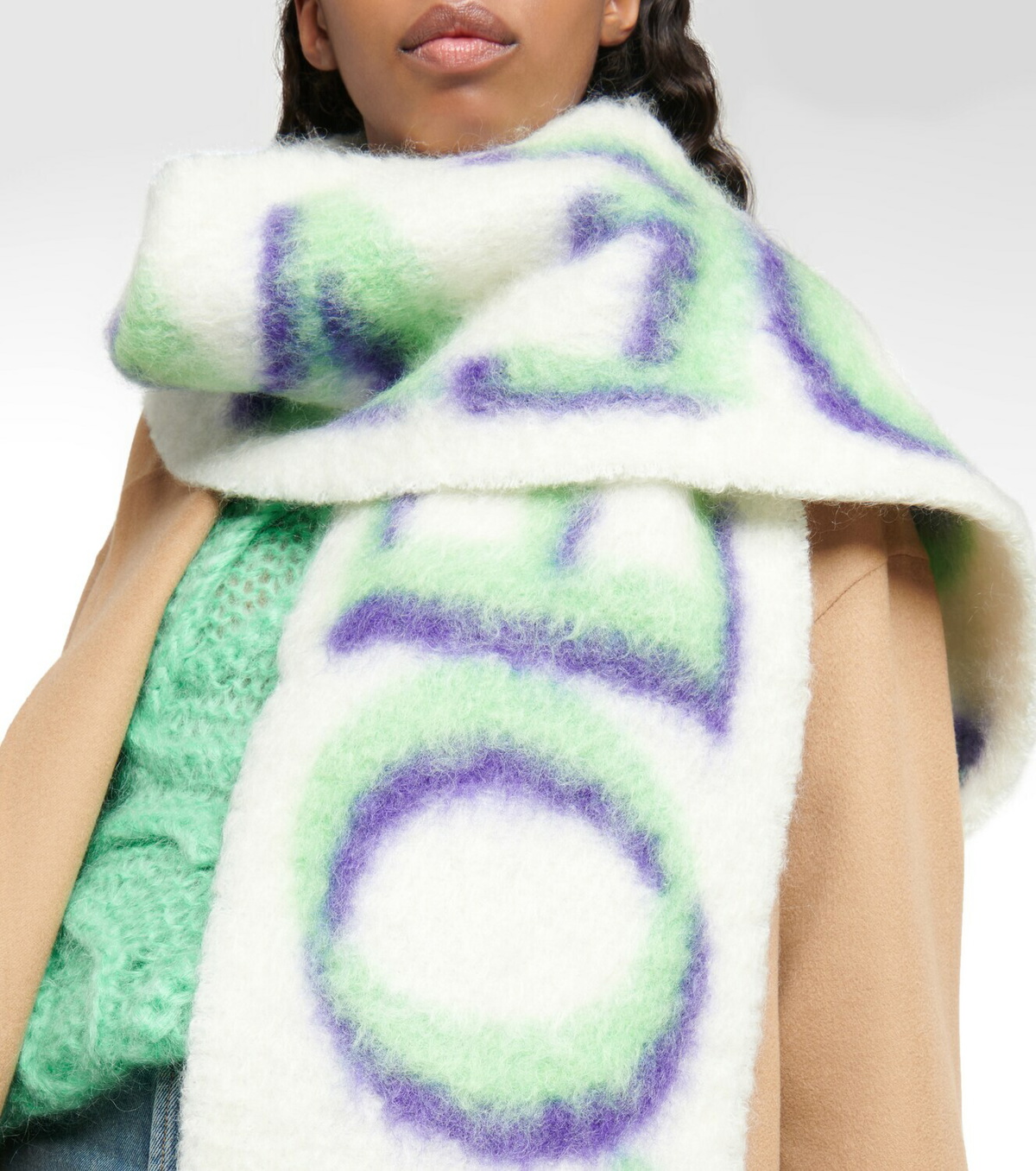 Loewe - Intarsia wool-blend scarf Loewe