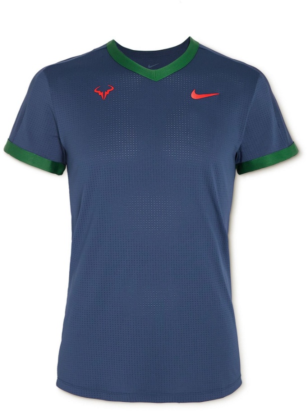 Photo: Nike Tennis - NikeCourt Rafa Dri-FIT ADV T-Shirt - Blue