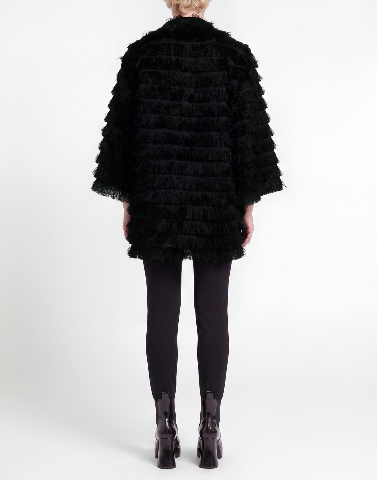 Alberta Ferretti Womens Overcoat & Trench Coat in Black