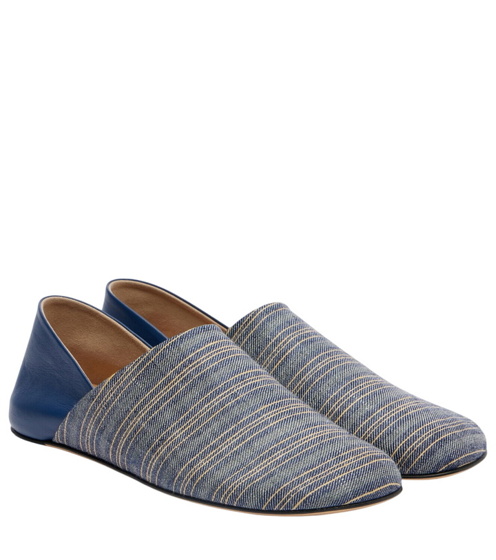 Photo: JW Anderson Leather-trimmed slip-on shoes