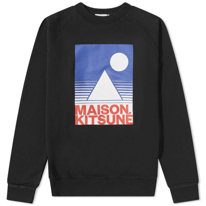 Photo: Maison Kitsuné x Anthony Burrill Logo Crew Sweat in Black