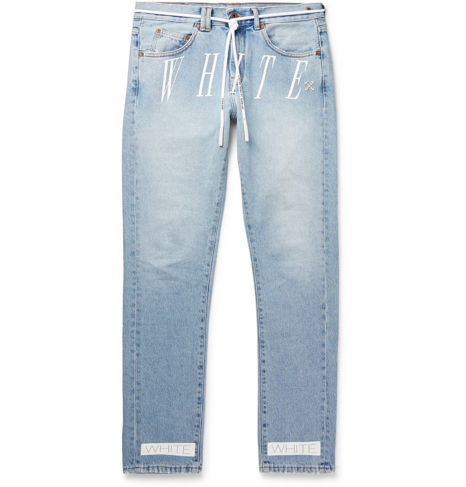 Off-White - Slim-Fit Denim Jeans Blue Off-White