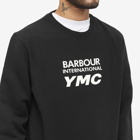 Barbour Men's International x YMC Albourne Crew Sweat in Black