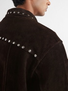 BODE - Studded Suede Jacket - Brown
