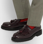 Mr P. - Jacques Fringed Leather Loafers - Burgundy