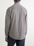 NN07 - Deon 50007 Checked Mouliné Woven Organic Cotton Shirt - Brown