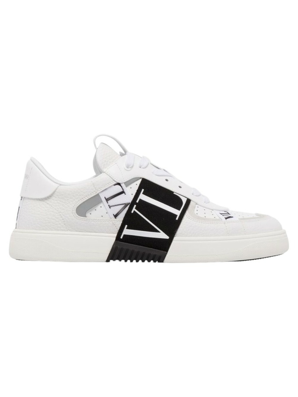 Photo: Valentino Garavani White VL7N Low-Top Leather Sneakers