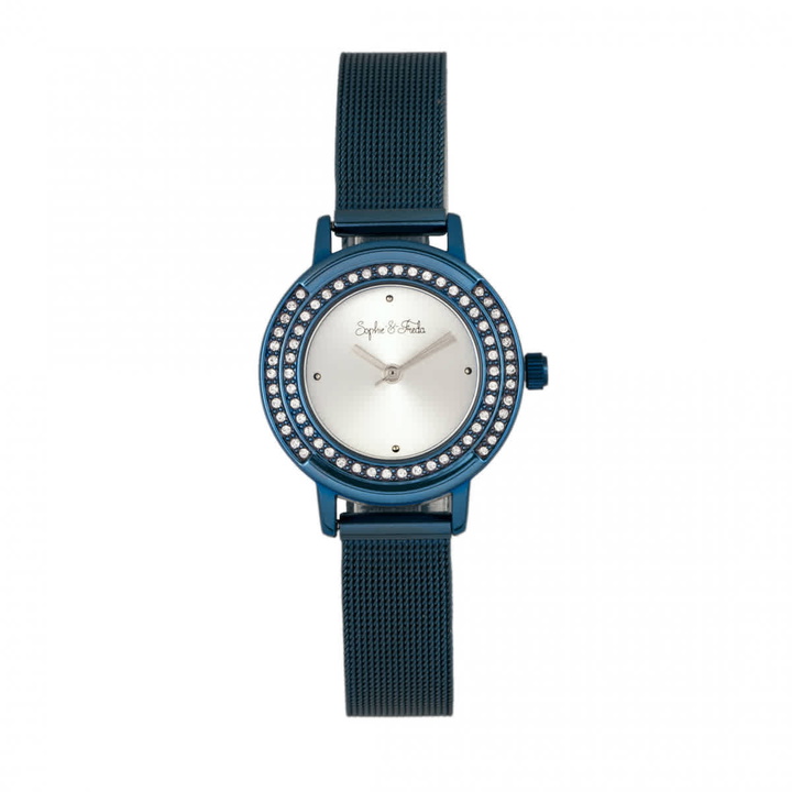 Photo: Sophie And Freda Cambridge Crystal Silver Dial Ladies Watch SF4104
