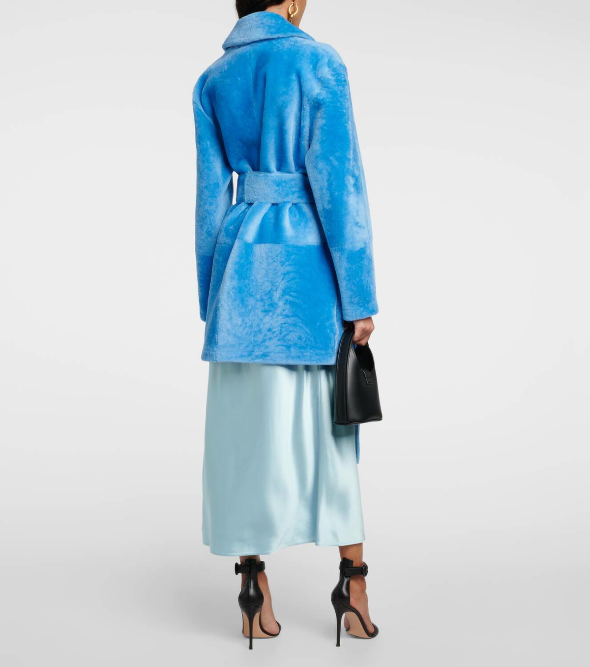 Joseph Javel shearling wrap coat Joseph