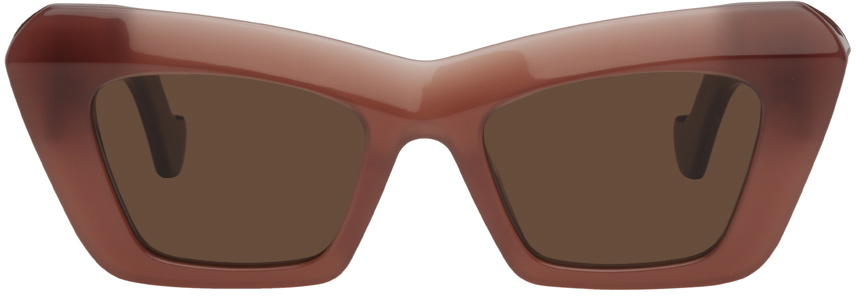 LOEWE Burgundy Cat-Eye Sunglasses Loewe