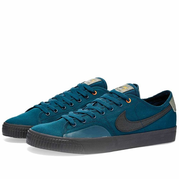 Photo: Nike SB Men's Blazer Court Dvdl Sneakers in Turquoise/Midnight