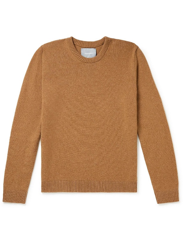 Photo: Organic Basics - Recycled Wool Sweater - Brown