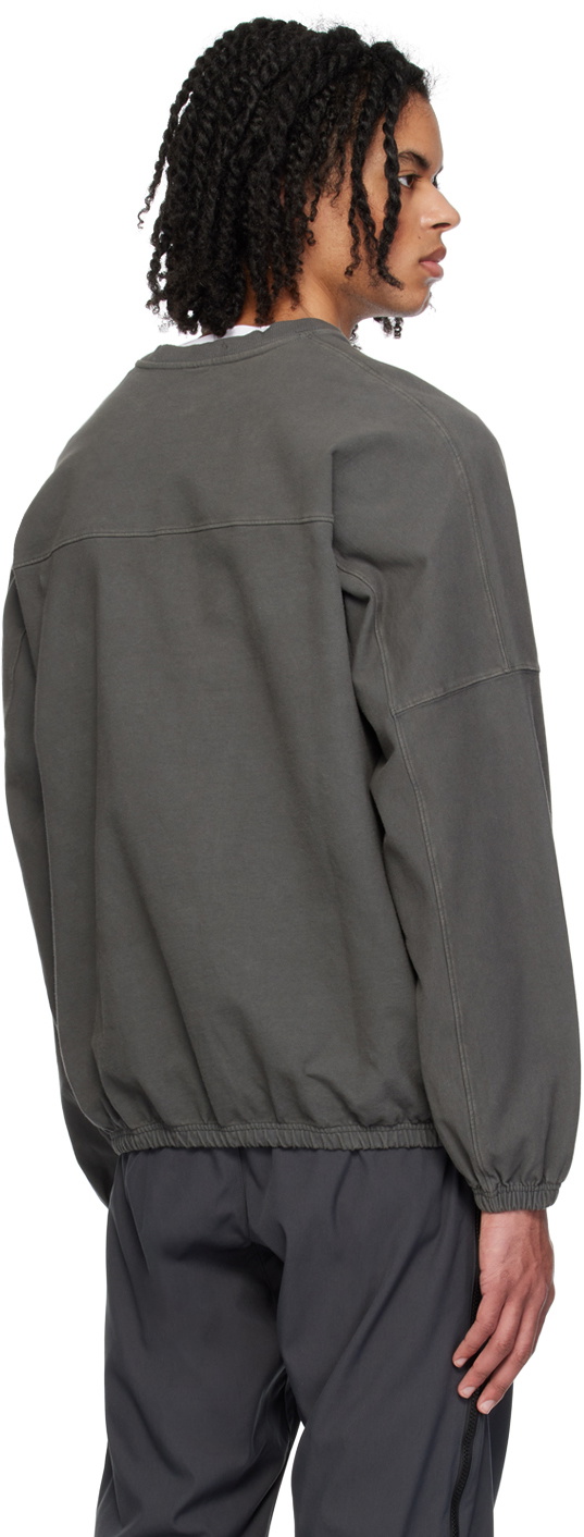 GR10K Gray Paneled Sweatshirt
