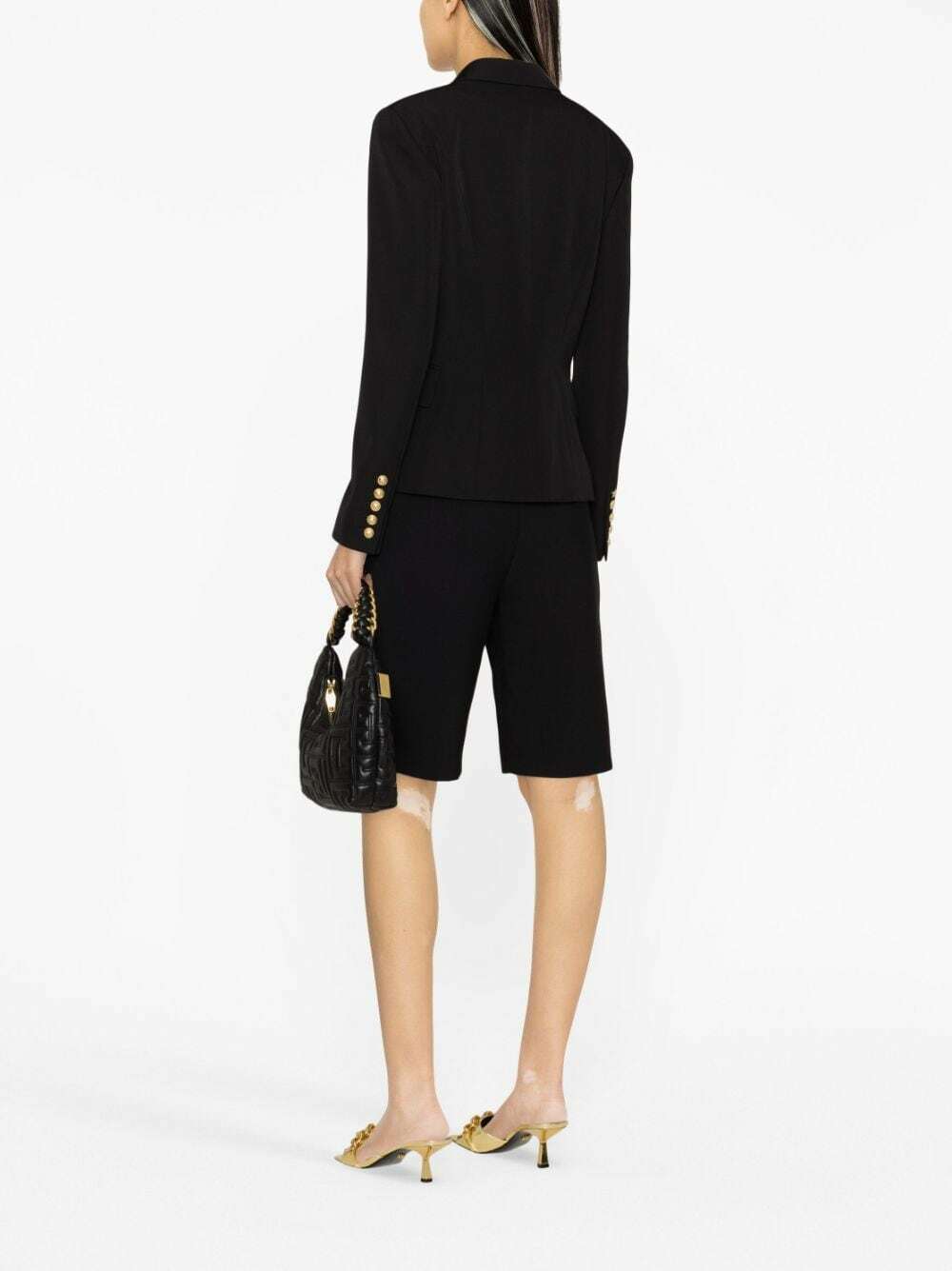 BALMAIN 6 BTN Wool Jacket (Navy)