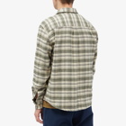 Foret Men's Buzz Check Overshirt in Army Check