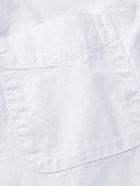 Save Khaki United - Garment-Dyed Convertible-Collar Cotton Oxford Shirt - White