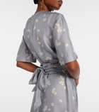 Altuzarra Kirsty floral draped silk midi dress