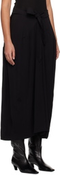 BITE Black Self-Tie Maxi Skirt