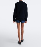 Sacai Belted denim shorts